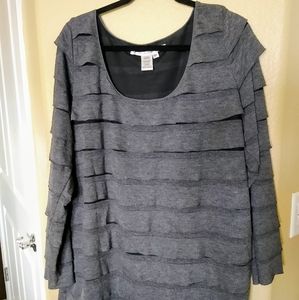 Max Studio ruffled top